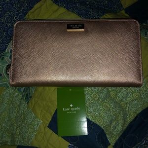 Kate Spade rose gold wallet